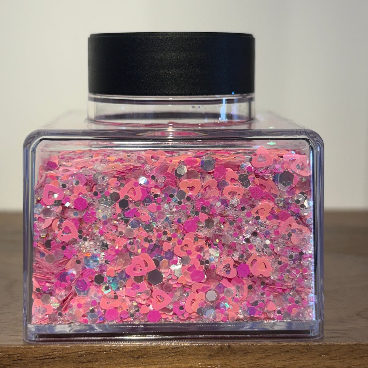 Chunky Glitter ROSA CORAZONES MIX CARIÑITO