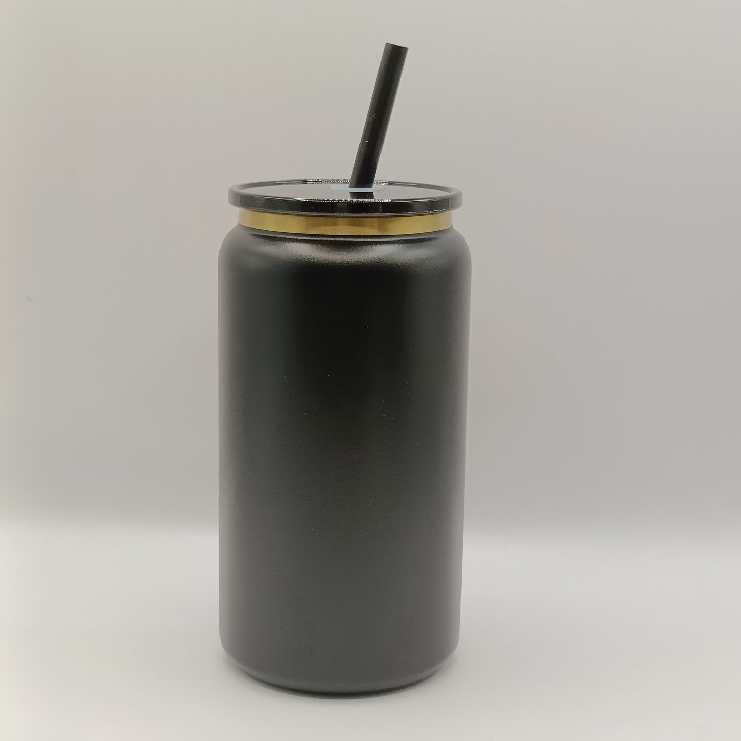 Lata Acero 16oz cuello dorado