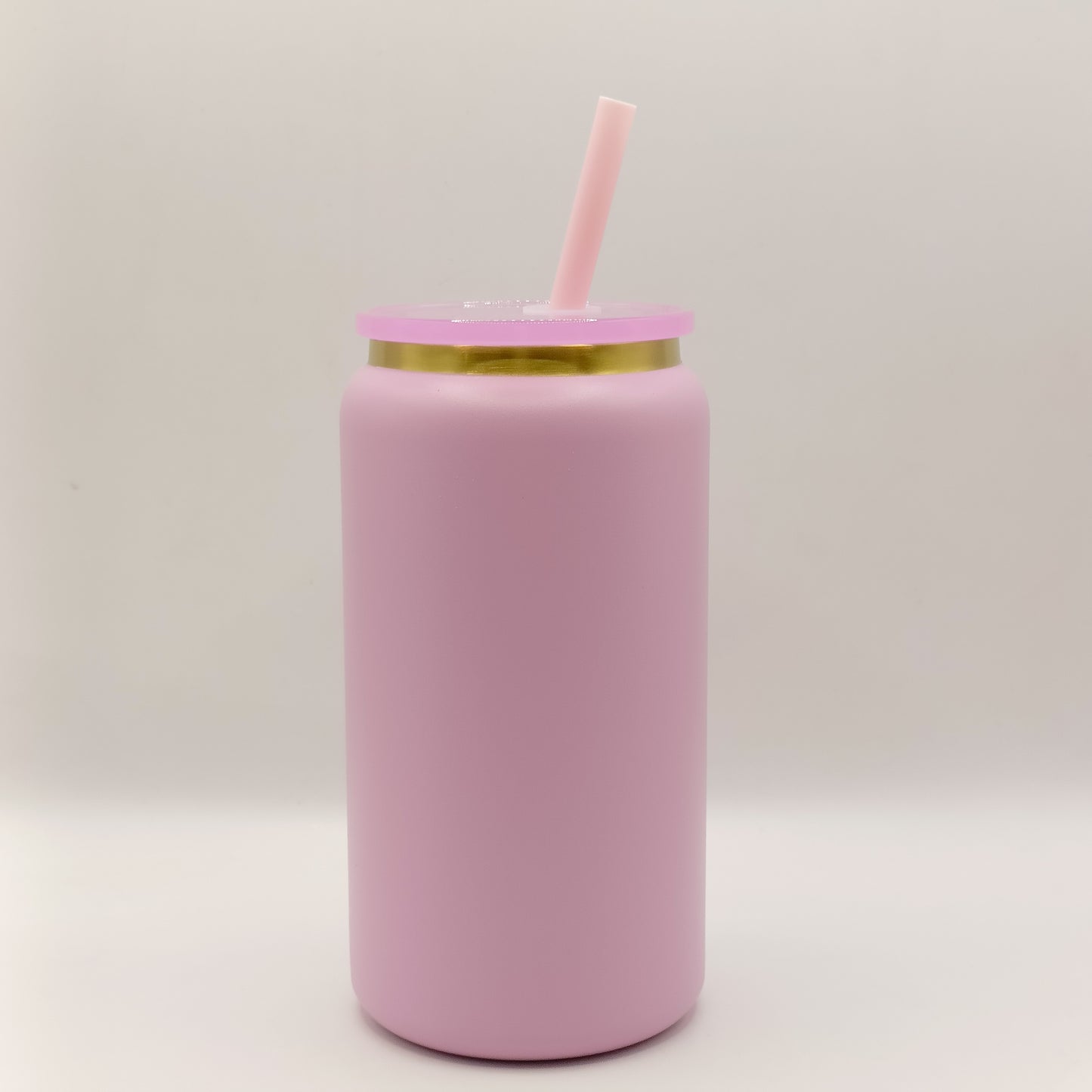 Lata Acero 16oz cuello dorado