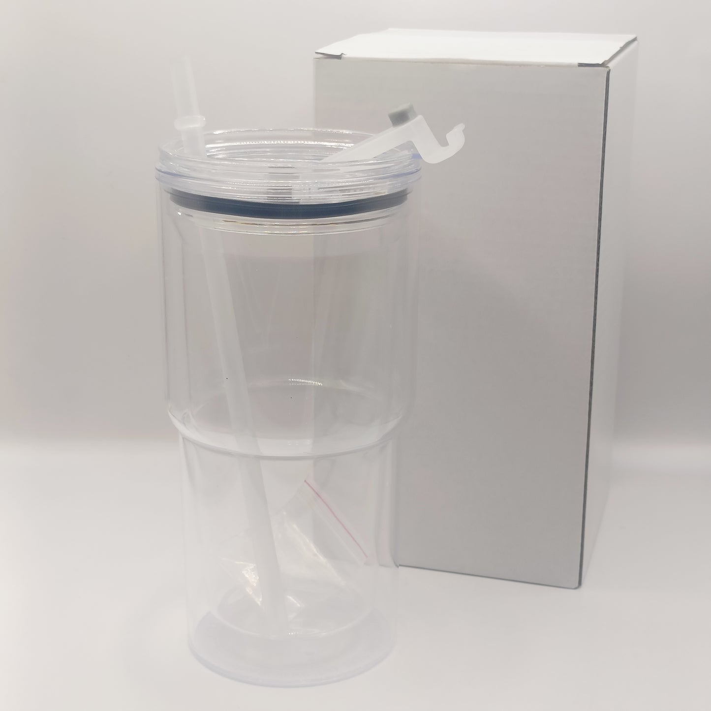 Vaso Regular para Snow Globe 20 oz acrílico tapa cafetera