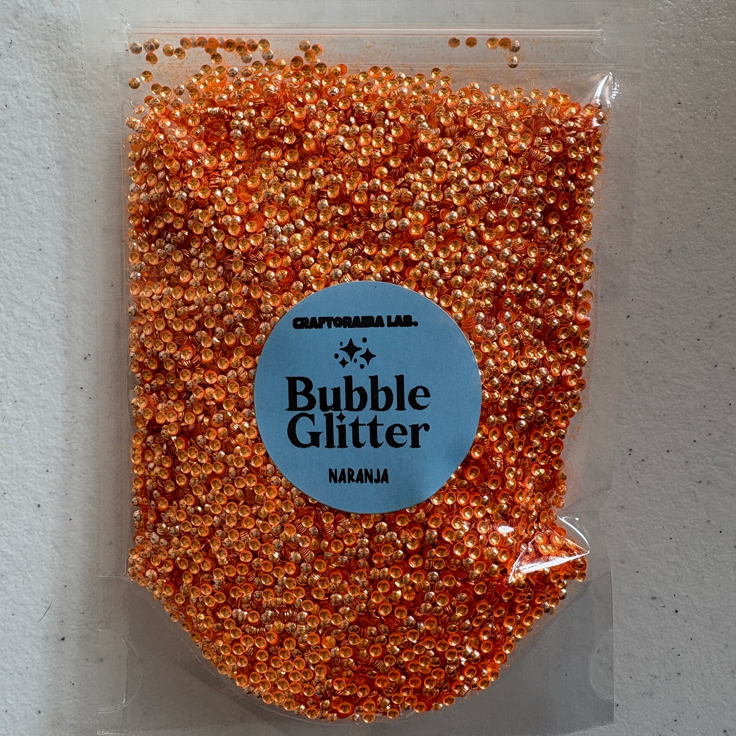 Bubble Glitter NARANJA