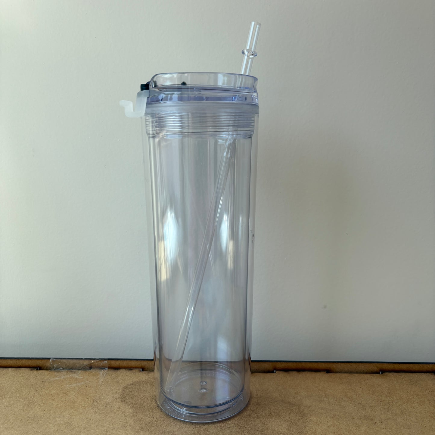 Vaso para Snow Globe 22oz acrílico cilindro - Tapa Cafetera