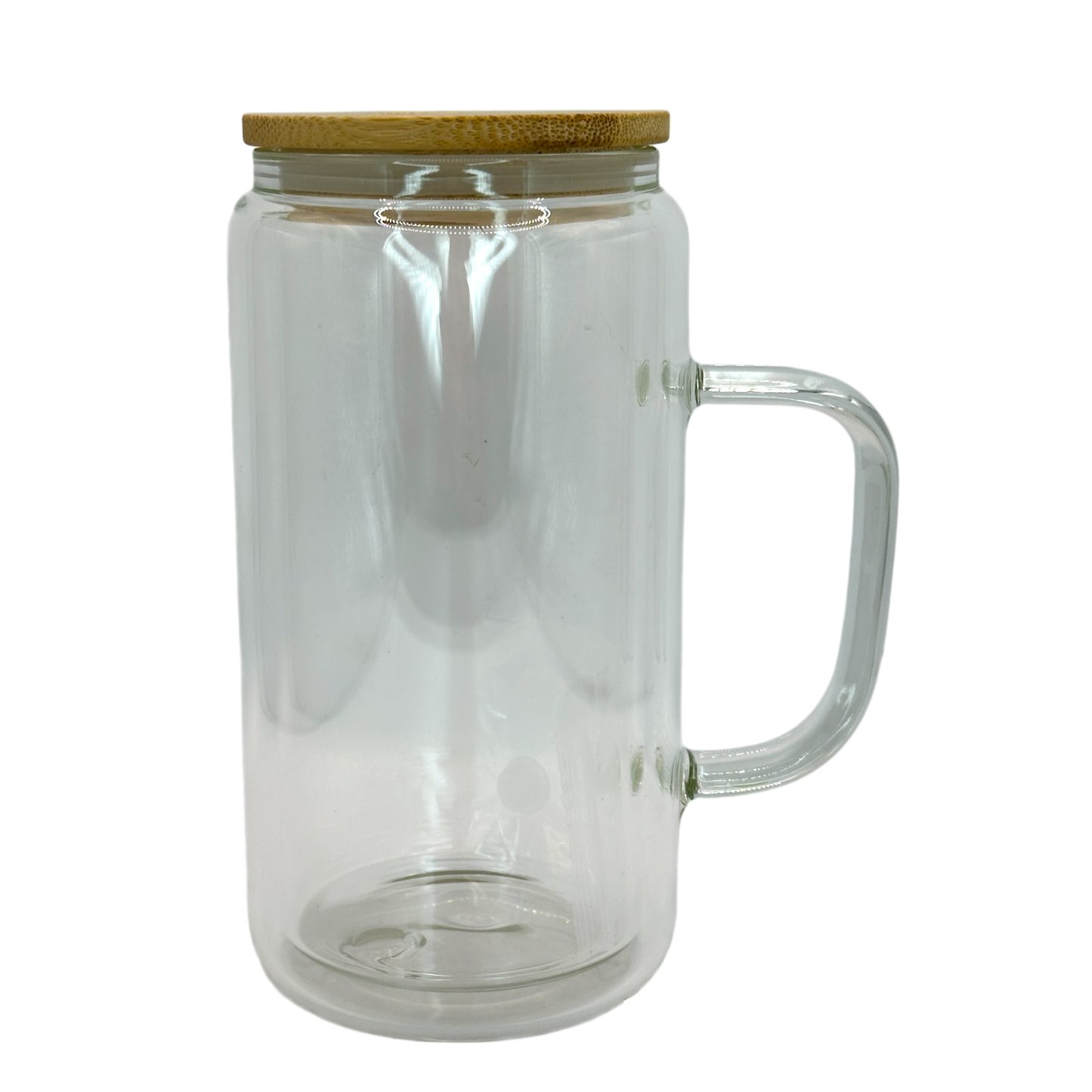 Vaso para Snow Globe de vidrio con asa
