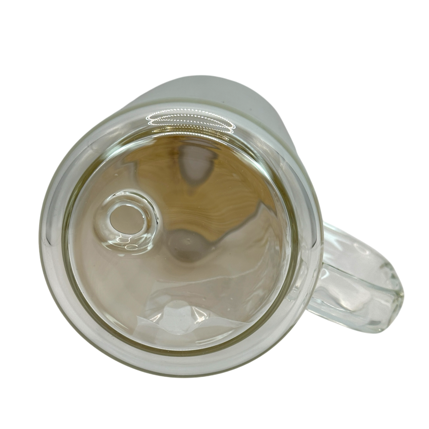 Vaso para Snow Globe de vidrio con asa