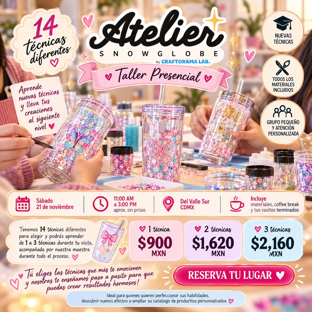 ATELIER SNOW GLOBE - TALLER PRESENCIAL