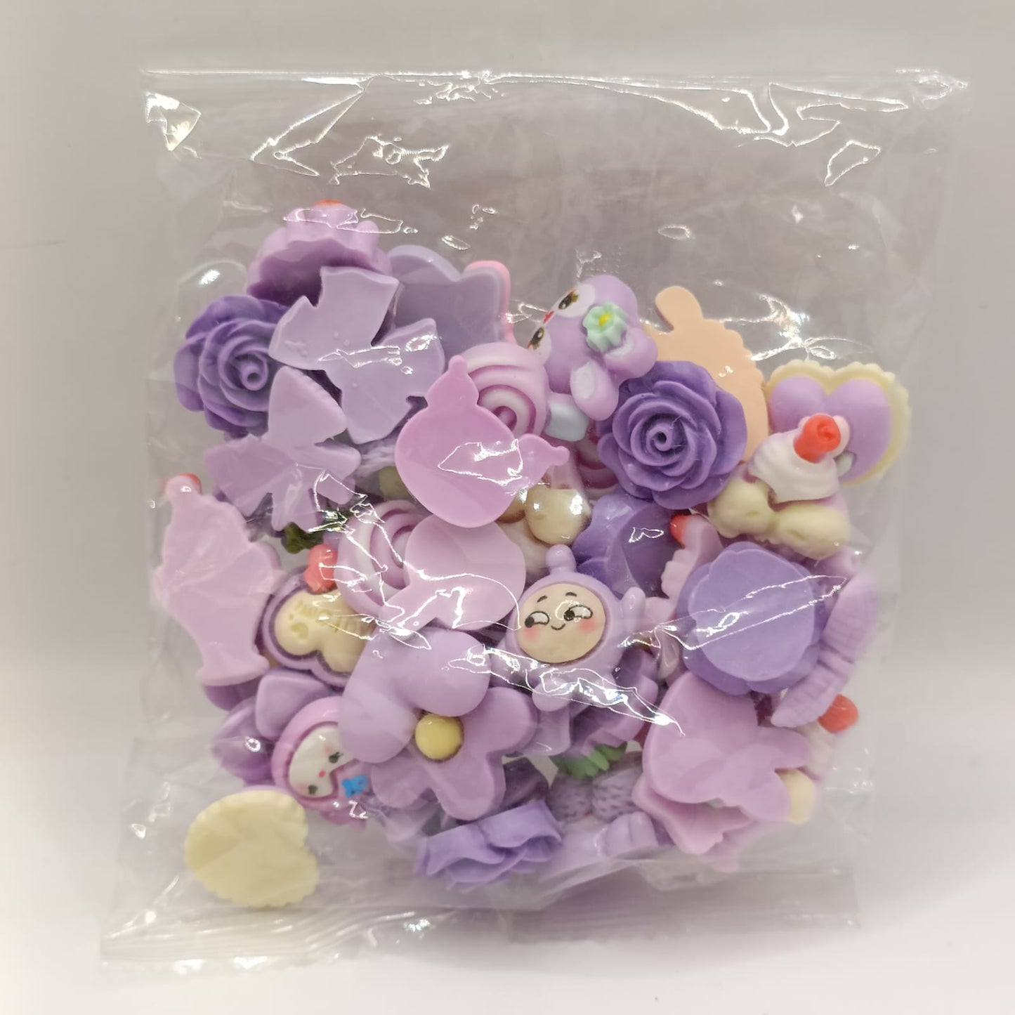 Decoración de arcilla Mix piezas - Morada