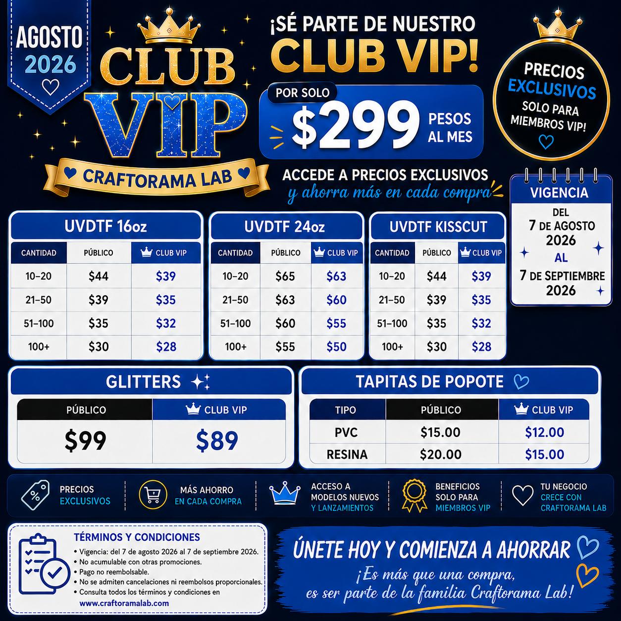 CLUB VIP CRAFTORAMA LAB - AGOSTO 2026