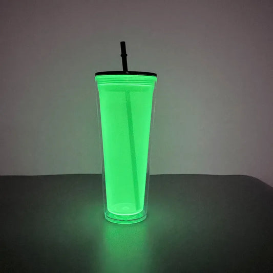 Vaso para Snow Globe 24oz acrílico cónico - BRILLA EN LA OSCURIDAD