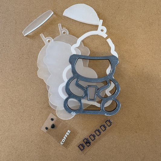 KIT ACRILICOS ESFERA SNOWGLOBE OSO - EDICIÓN ESPECIAL