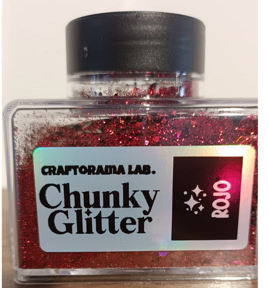 Chunky Glitter ROJO