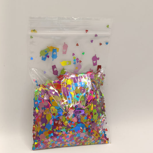 Glitter Figuras Holográficas FRAPPE