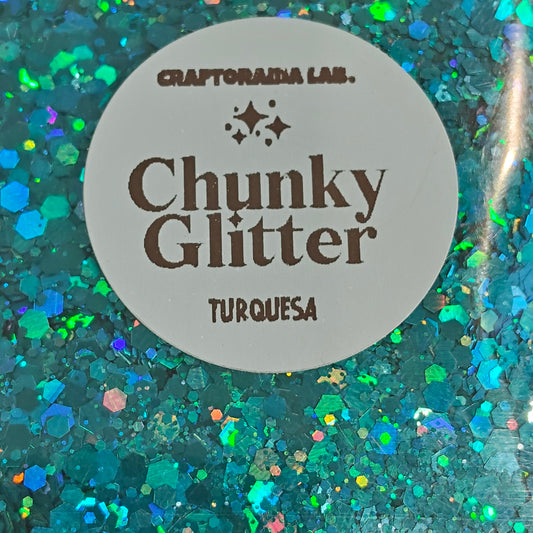 Chunky Glitter TURQUESA