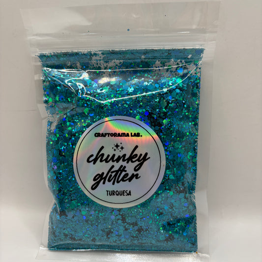 Chunky Glitter TURQUESA