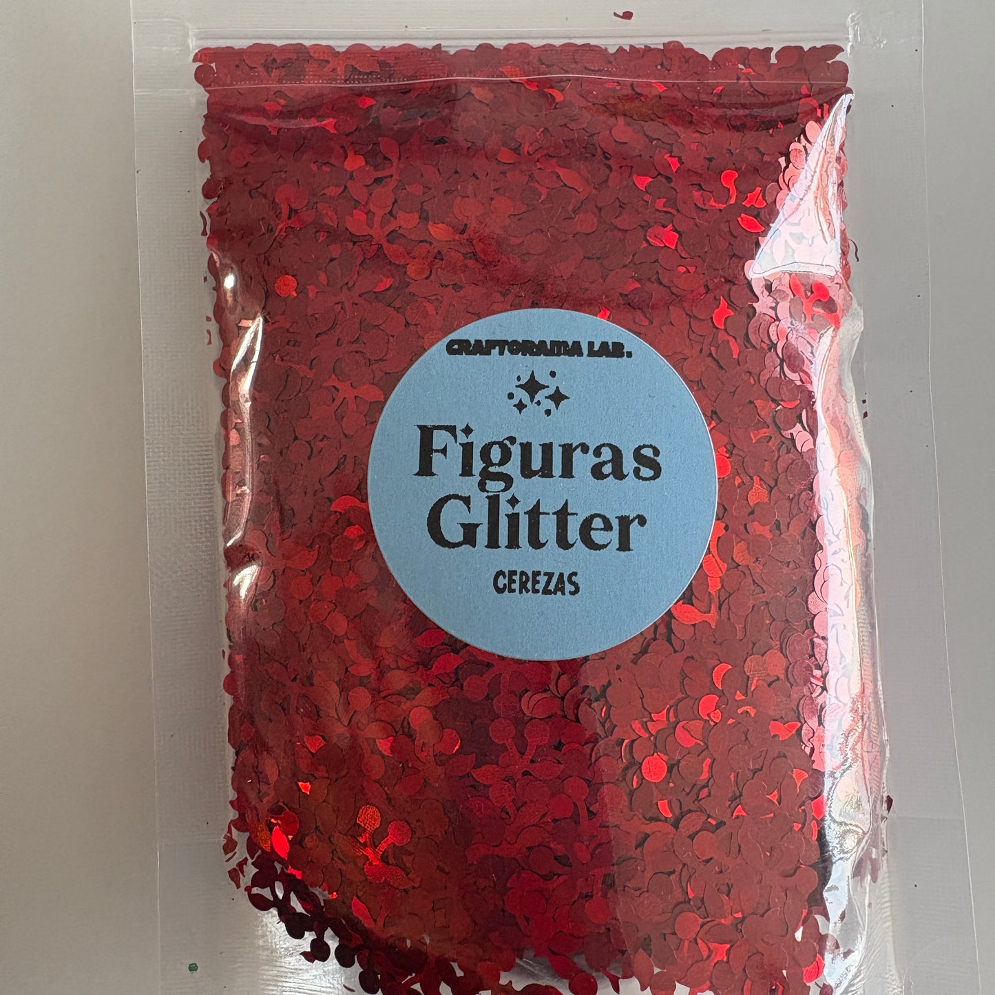 Figuras Glitter CEREZAS