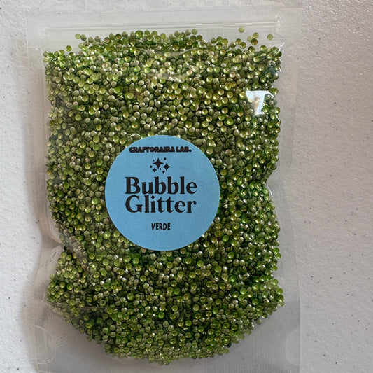 Bubble Glitter VERDE