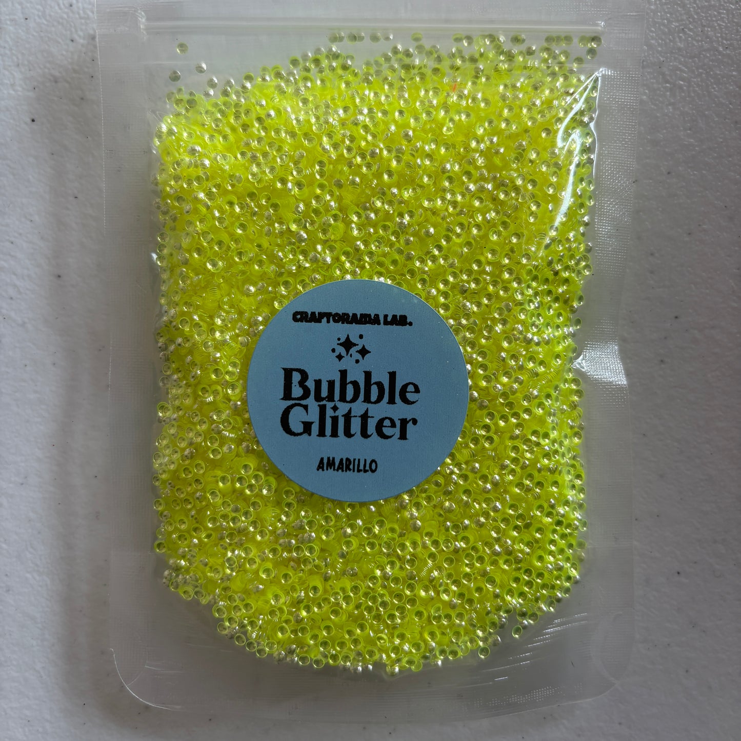 Bubble Glitter AMARILLO