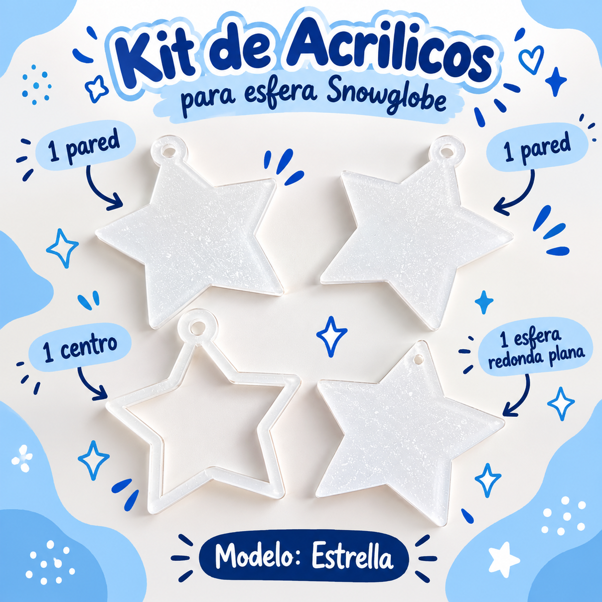 ACRILICOS PARA ESFERAS SNOWGLOBE