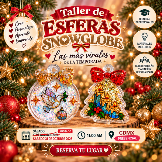 TALLER ESFERAS SNOW GLOBE - PRESENCIAL
