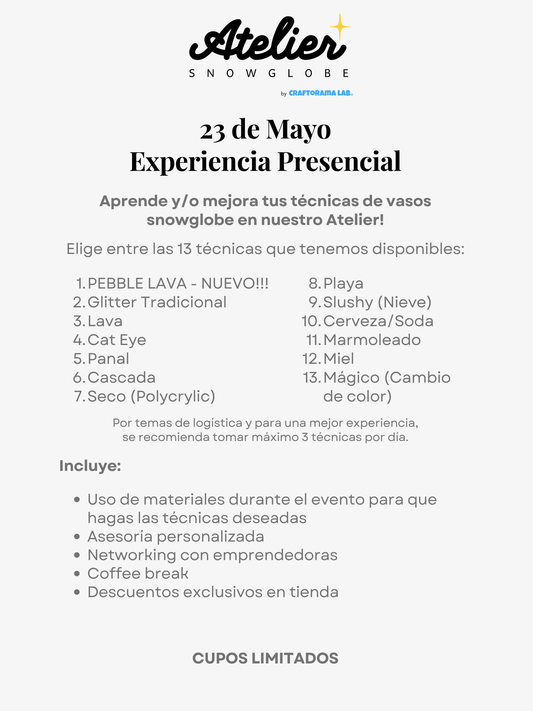 Atelier Snowglobe - 23 de Mayo