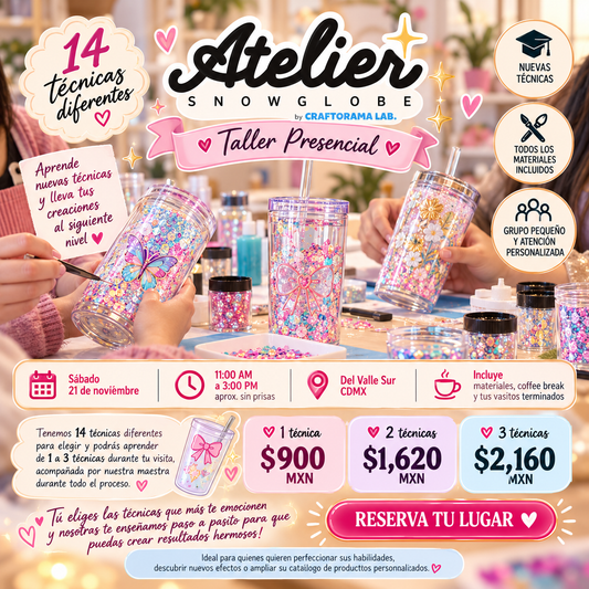 ATELIER SNOW GLOBE - TALLER PRESENCIAL