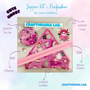 Kit Zipper - Cute Ghost