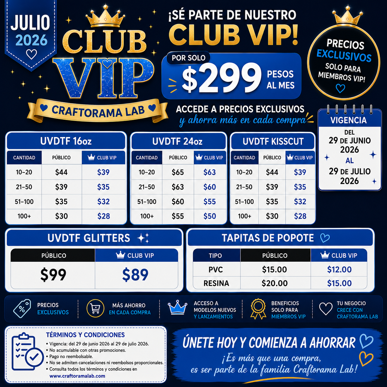 CLUB VIP CRAFTORAMA LAB - JULIO 2026